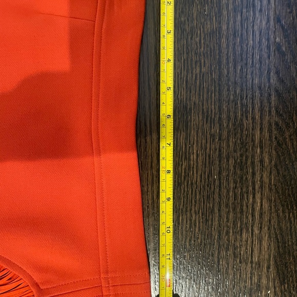 Maje Jano Fringe Mini Skirt in Burnt Orange Size 36 - Picture 7 of 7